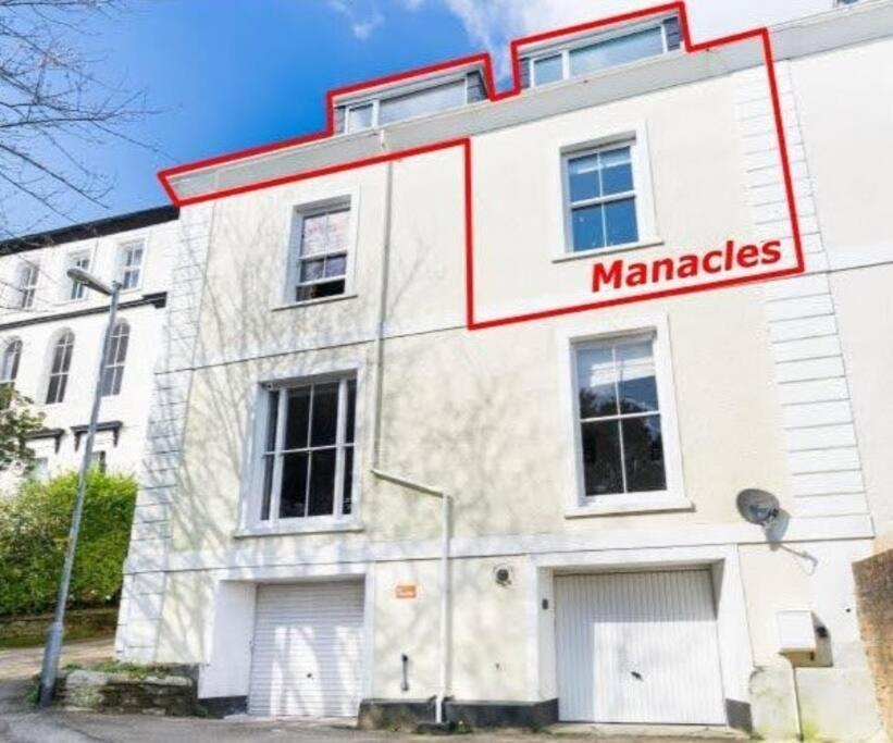 Manacles - Spacious Flat Near Beach With Sea Views & Parking Falmouth Eksteriør billede